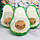 Гламурная мягкая игрушка - подушка Авокадо MAXI, 40 см Светлая косточка, фото 7