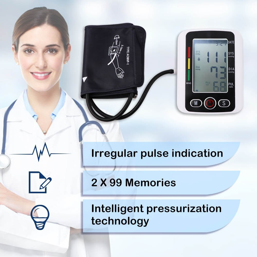 Автоматический электронный тонометр Electronic Blood pressure monitor X180 - фото 4 - id-p199160197