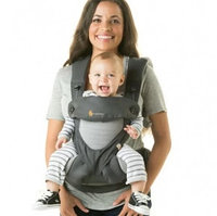 Рюкзак-кенгуру Ergo Baby 360 Baby Carrier Темно серый с серыми вставками