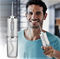 Ирригатор (флоссер) для гигиены полости рта Oral Irrigator 4 сменные насадки Белый