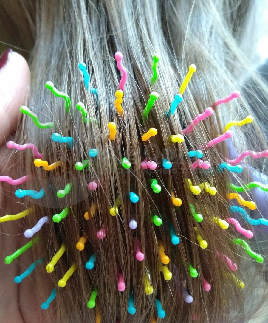Массажная расческа Rainbow Volume Brush EYECANDY (препятствует запутыванию волос) - фото 5 - id-p211954435