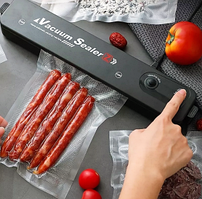 Вакуумный упаковщик (запайщик) продуктов Vacuum Sealer S (2 режима работы 10 пакетов в подарок)