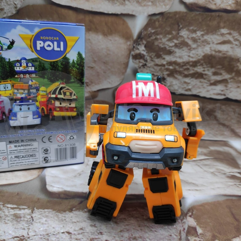 Трансформер игрушка Silverlit Robocar Poli Баки желтый/синий - фото 6 - id-p211953933