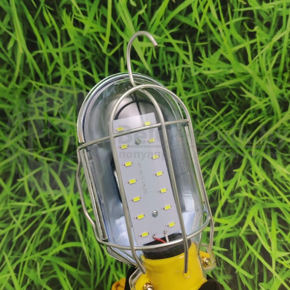Фонарь - лампа переносной подвесной для ремонта и гаража GY 3171 светодиодный Led14 (шнур 12.80 м), 220В - фото 4 - id-p211953941