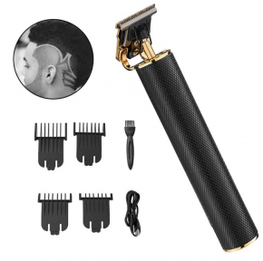 Беспроводной триммер-клипер для бороды, усов и арт рисунков Hair clippeer SHINON SH-2560 (4 сменные насадки) - фото 1 - id-p211953781