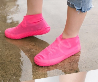 Бахилы (чехлы на обувь) от дождя и песка многоразовые силиконовые Waterproof Silicone Shoe. Суперпрочные - фото 1 - id-p211954113