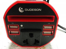 Автомобильный инвертор  зарядное устройство адаптер Oudeson Car Inverter150W Преобразователь напряжения 150W