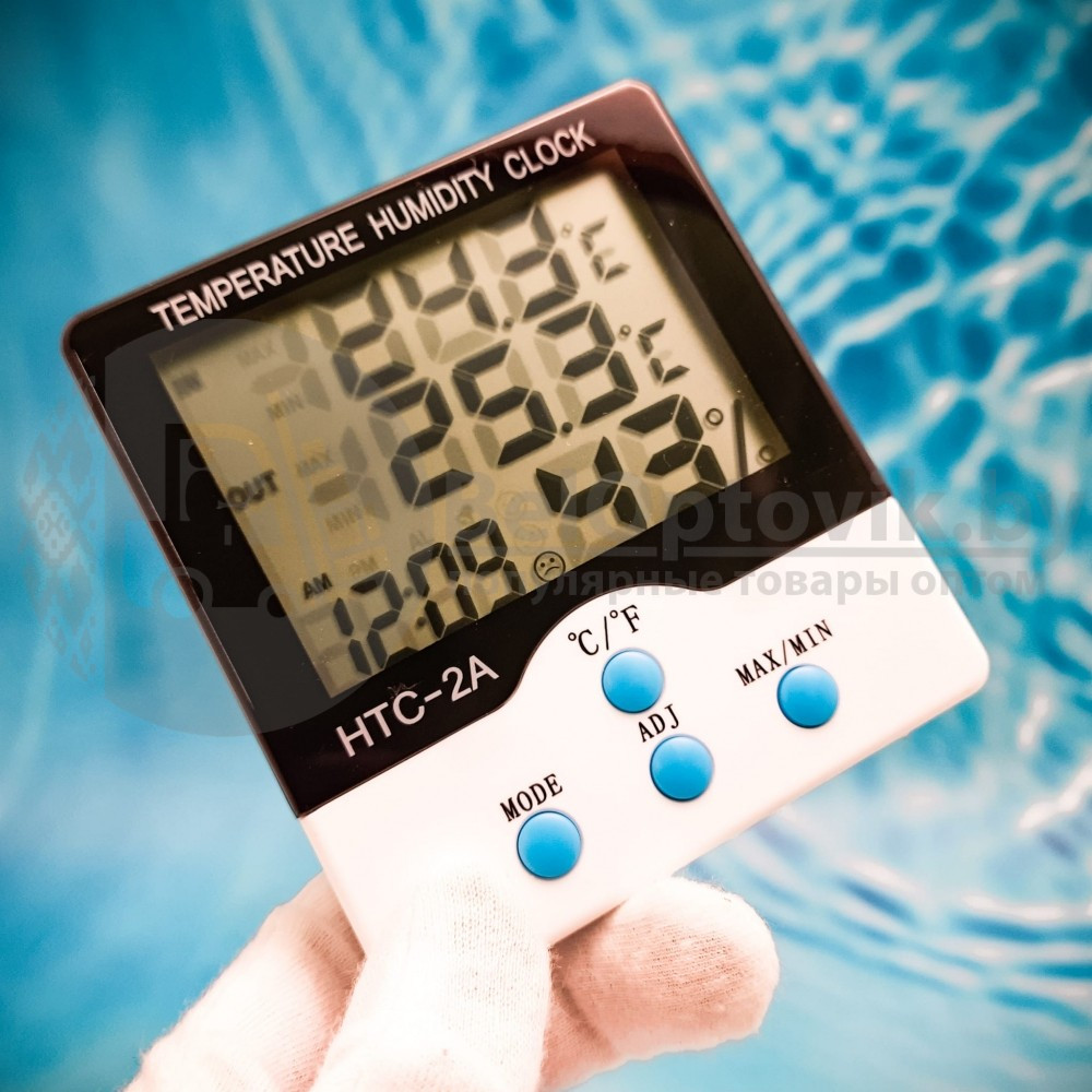 Термометр с выносным датчиком гигрометр HTC-2A - фото 6 - id-p211953646