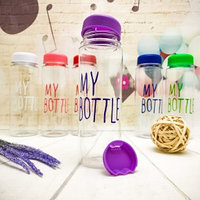 Пластиковая бутылка My Bottle (500 мл) чехол Dont Touch This Is My Bottle Фиолетовая