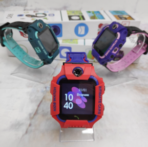 Часы детские Smart Watch Kids Baby Watch Q88 Красный корпус - синий ремешок - фото 1 - id-p181592109