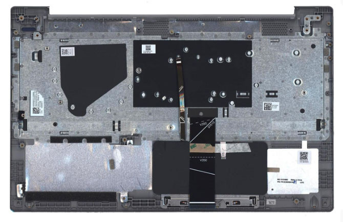 Верхняя часть корпуса (Palmrest) Lenovo IdeaPad 5-15 с клавиатурой, с подcтветкой и с тачпадом, черный - фото 2 - id-p211954753