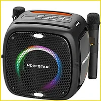 Беспроводная портативная  Bluetooth блютуз колонка Hopestar PartyOne 80 вт, акустическая система, караоке