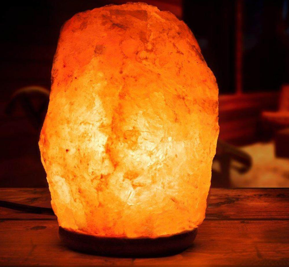 Соляная лампа - ночник из гималайской соли Crystal Salt Lamp / Соляная лампа 2-3 кг. с выключателем - фото 7 - id-p211954768