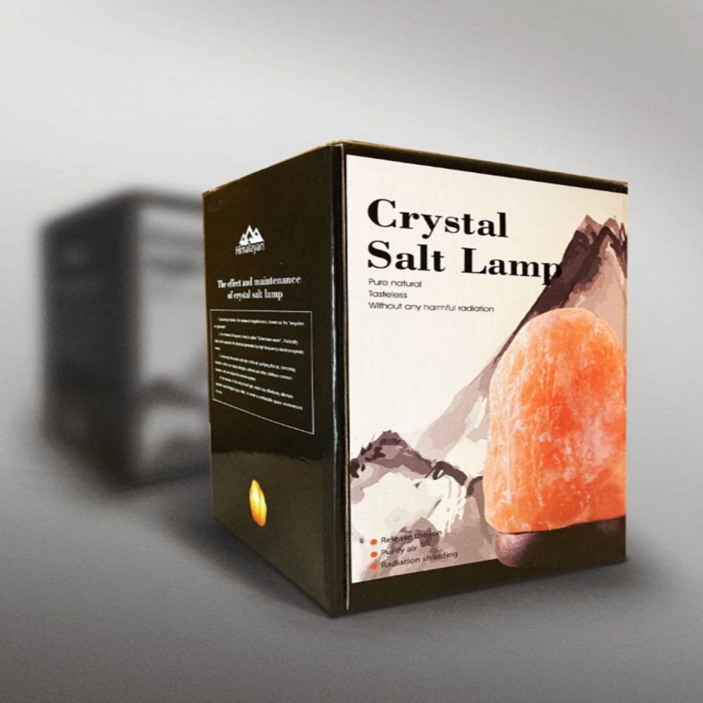 Соляная лампа - ночник из гималайской соли Crystal Salt Lamp / Соляная лампа 2-3 кг. с выключателем - фото 8 - id-p211954768