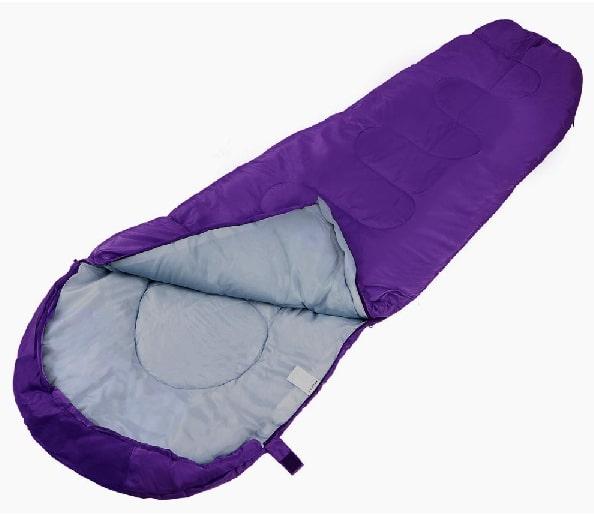 Спальный мешок ACAMPER BERGEN 300г/м2 фиолетовый - фото 2 - id-p211954918