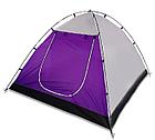 Палатка туристическая ACAMPER MONSUN 4-местная 3000 мм/ст фиолетовый, фото 6