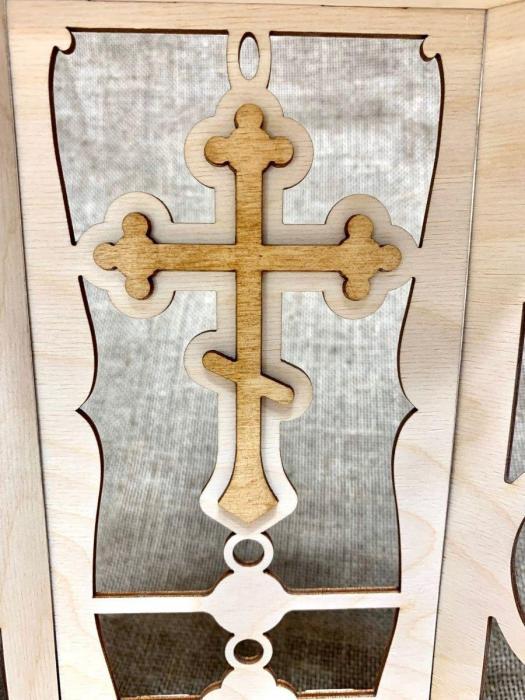 Полка для икон Иконостас угловой настенный навесной полочка деревянная резная - фото 5 - id-p211955714