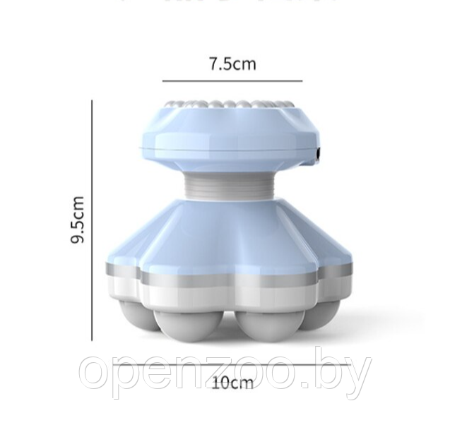Антицеллюлитный импульсный массажер Massage XF-76 (лицо, тело, шея, плечи, бедра, конечности) / USB мини - - фото 3 - id-p211956004