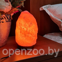 Соляная лампа - ночник из гималайской соли Crystal Salt Lamp / Соляная лампа 2-3 кг. с выключателем