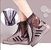 Защитные чехлы (дождевики, пончи) для обуви от дождя и грязи с подошвой цветные, Белые р-р 43-44 (2XL), фото 3
