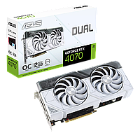 Видеокарта Asus RTX 4070 Dual White OC Edition (DUAL-RTX4070-O12G-WHITE)