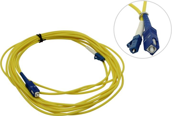 Кабель Patch cord ВО LC-SC Simplex SM 9/125 5м - фото 1 - id-p211966449