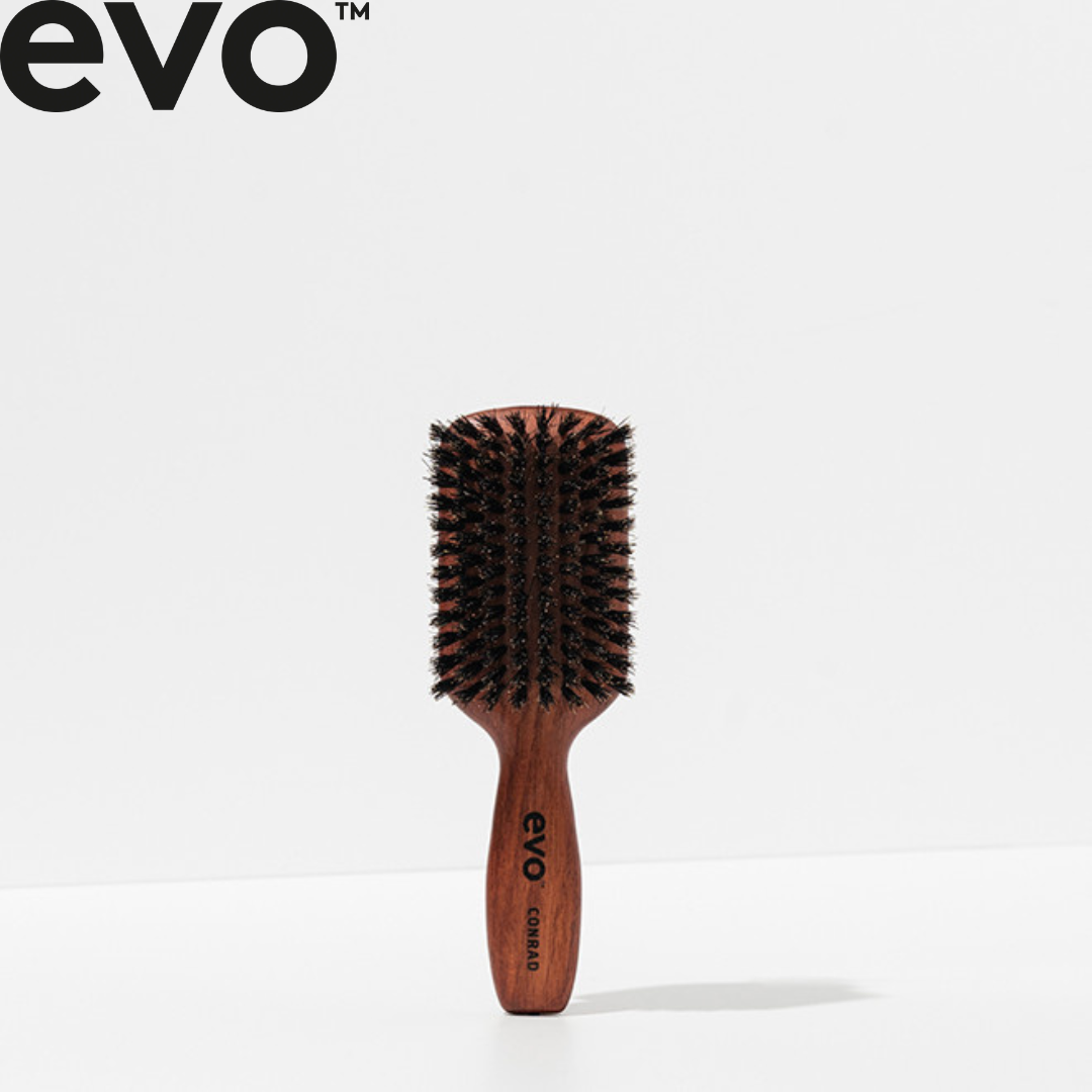Щетка для волос с натуральной щетиной Evo Conrad Bristle Paddle Brush