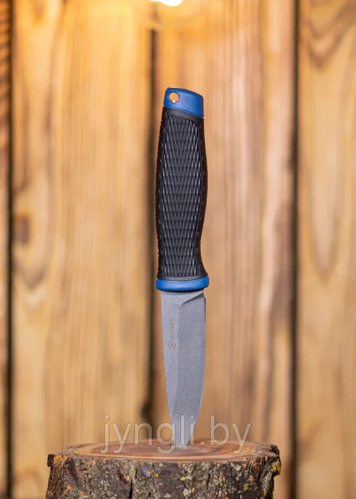 Нож Ganzo G806-BL голубой с ножнами - фото 7 - id-p212014773