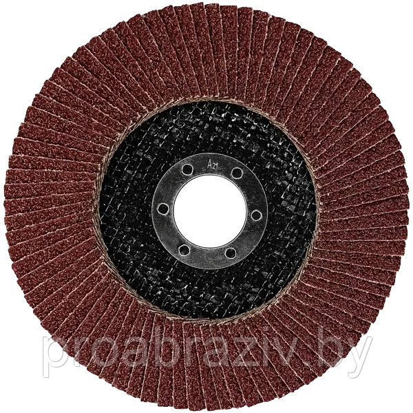 Круг лепестковый торцевой Vertextools, 125 x 22.2 мм, зернистость Р80