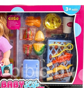 Детская интерактивная кукла пупс Baby Life с аксессуарами, 58687 аналог Baby born, набор для девочек - фото 3 - id-p212018558