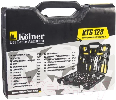 Универсальный набор инструментов Kolner KTS 123 - фото 4 - id-p212023720