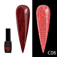 Гель лак Disco Gel Polish, Global Fashion, светоотражающий, 8 мл C06