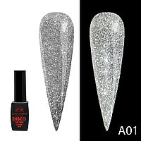 Гель лак Disco Gel Polish, Global Fashion, светоотражающий, мл A01