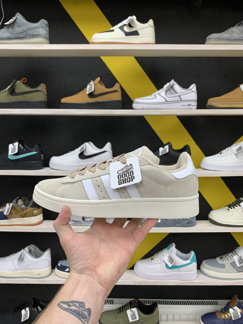 Кроссовки Adidas Campus 00's Beige White
