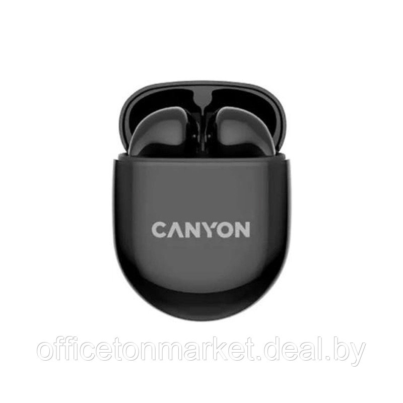 Наушники беспроводные "CANYON CNS-TWS6B", черные - фото 1 - id-p212049127