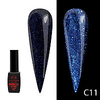 Гель лак Disco Gel Polish, Global Fashion, светоотражающий, 8 мл C11