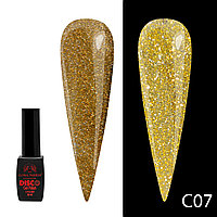 Гель лак Disco Gel Polish, Global Fashion, светоотражающий, 8 мл C07