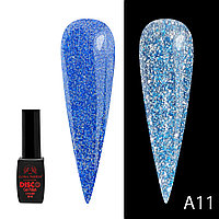 Гель лак Disco Gel Polish, Global Fashion, светоотражающий, 8 мл A11