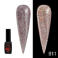 Гель лак Disco Gel Polish, Global Fashion, светоотражающий, 8 мл B11