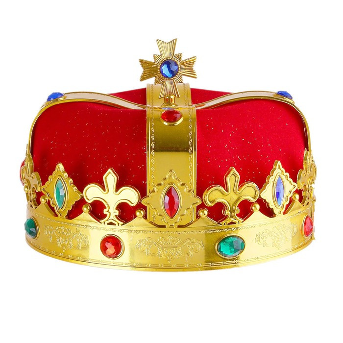 Корона «Король», цвет красный - фото 1 - id-p212050354