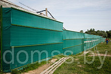 Сетка (полотно) фасадная затеняющая 100% затенения 100г/м² зелёная 2х50м рул 100м² (РБ)