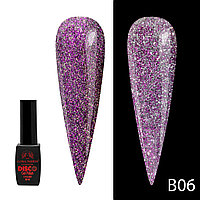 Гель лак Disco Gel Polish, Global Fashion, светоотражающий, 8 мл B06