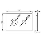 Кнопка для инсталляции Alcaplast Turn, фото 4