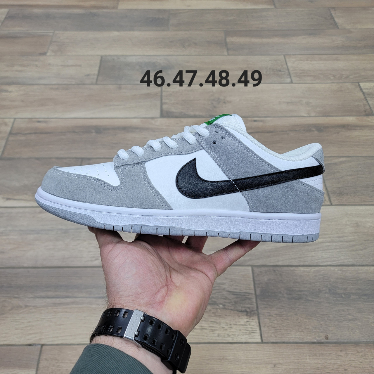 Кроссовки Nike SB Dunk Low Grey Black 48