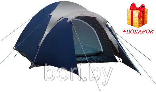 Палатка ACAMPER ACCO blue 3-х местная с тамбуром - фото 2 - id-p123772732