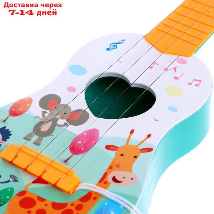 Музыкальная игрушка-гитара "Зоопарк", цвета МИКС - фото 7 - id-p211963755