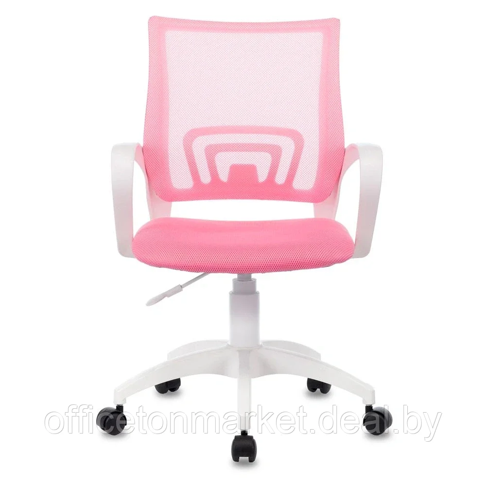 Кресло Бюрократ "CH-W695NLT", пластик, ткань, розовый TW-06A TW-13A - фото 4 - id-p201070039
