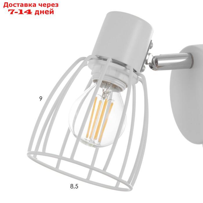 Бра с переключателем 59380/1 E14 40Вт белый-хром 13х8х13 см - фото 6 - id-p211964264