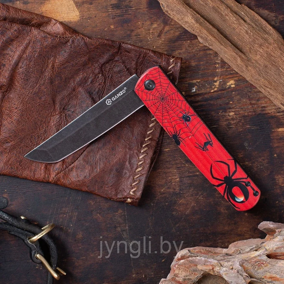 Нож складной Ganzo G626-RD красный паук - фото 5 - id-p212051746