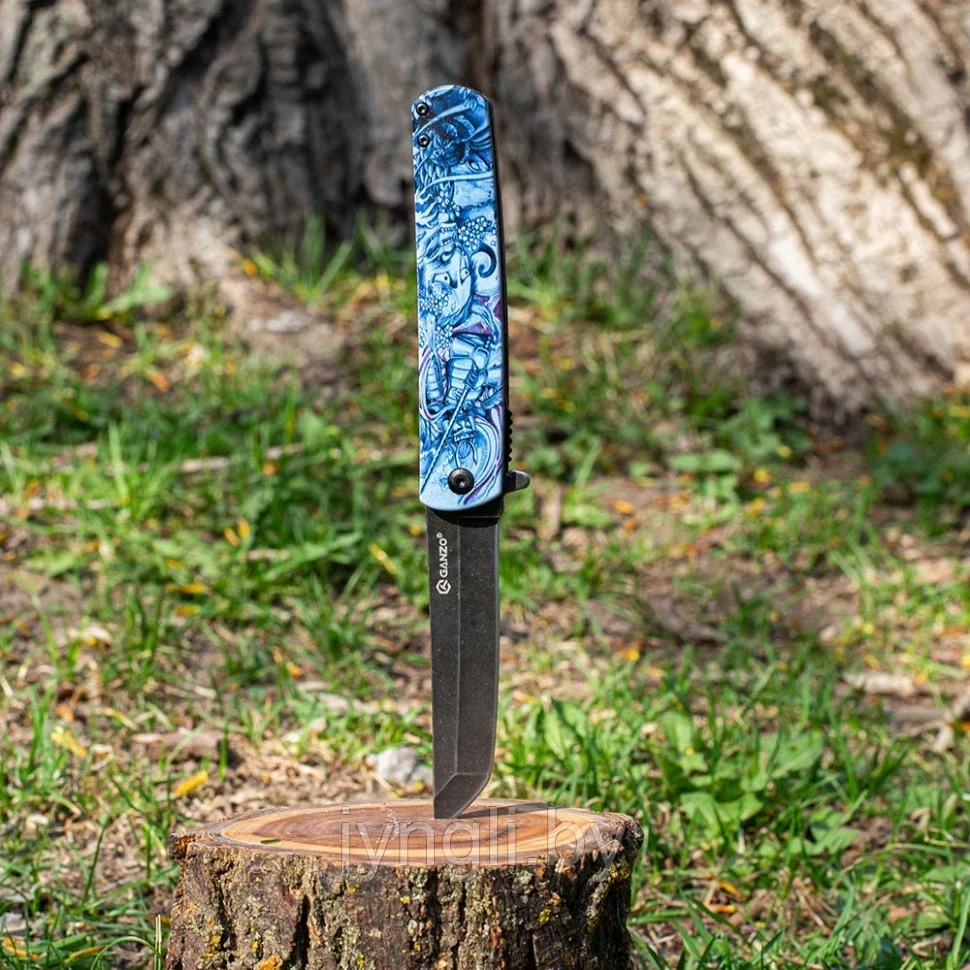 Нож складной Ganzo G626-GS голубой самурай - фото 6 - id-p212051772
